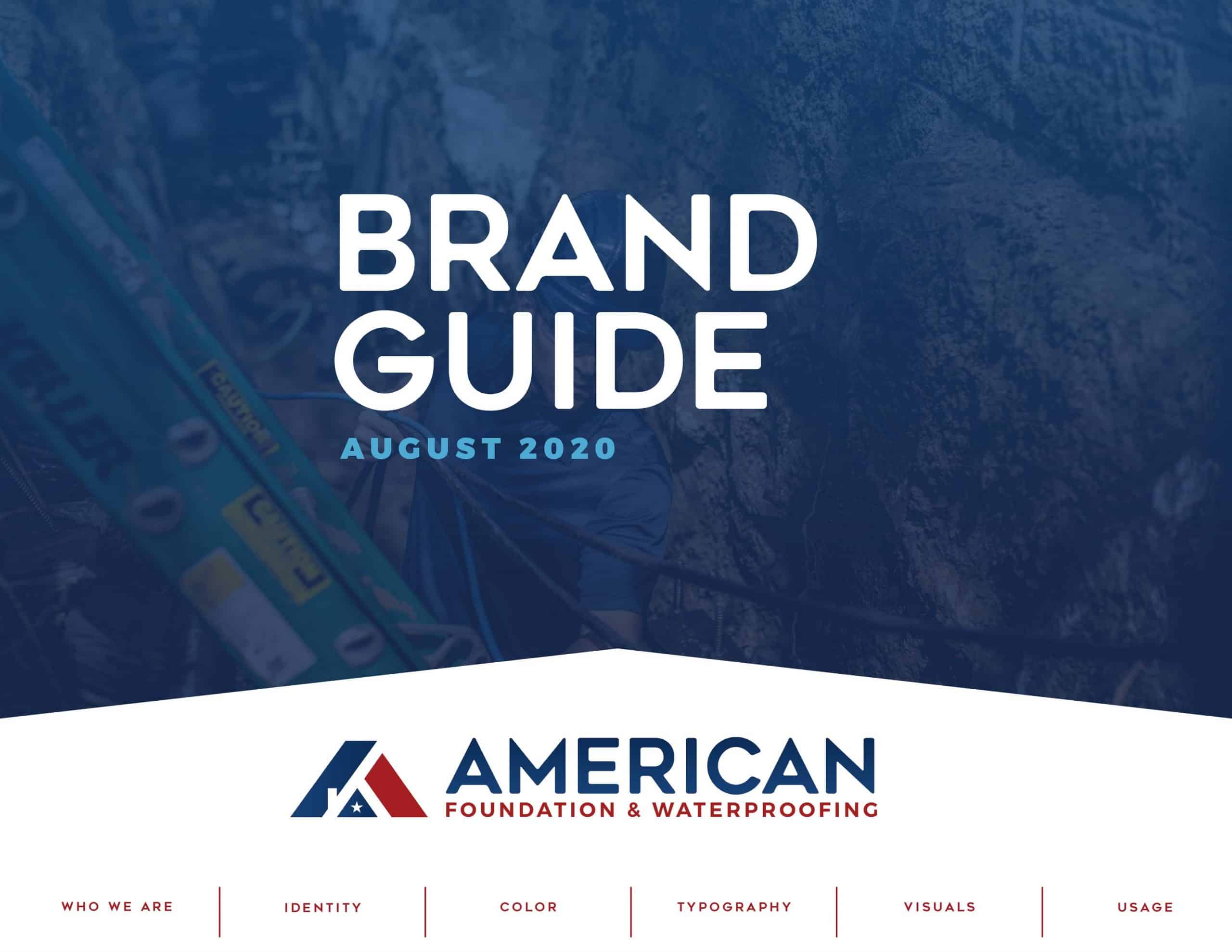 American Foundation & Waterproofing Brand Guide - Cover