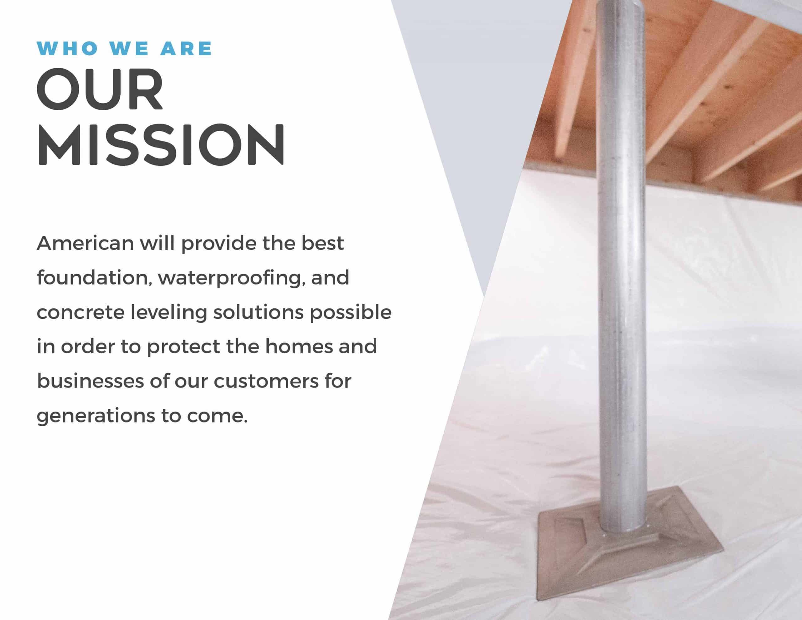 American Foundation & Waterproofing Brand Guide - Mission