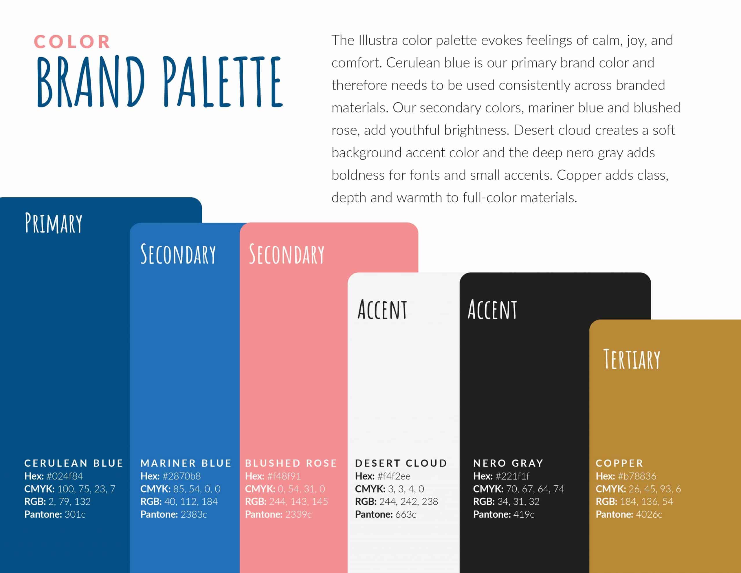 Illustra Dermatology Brand Guide - Brand Palette