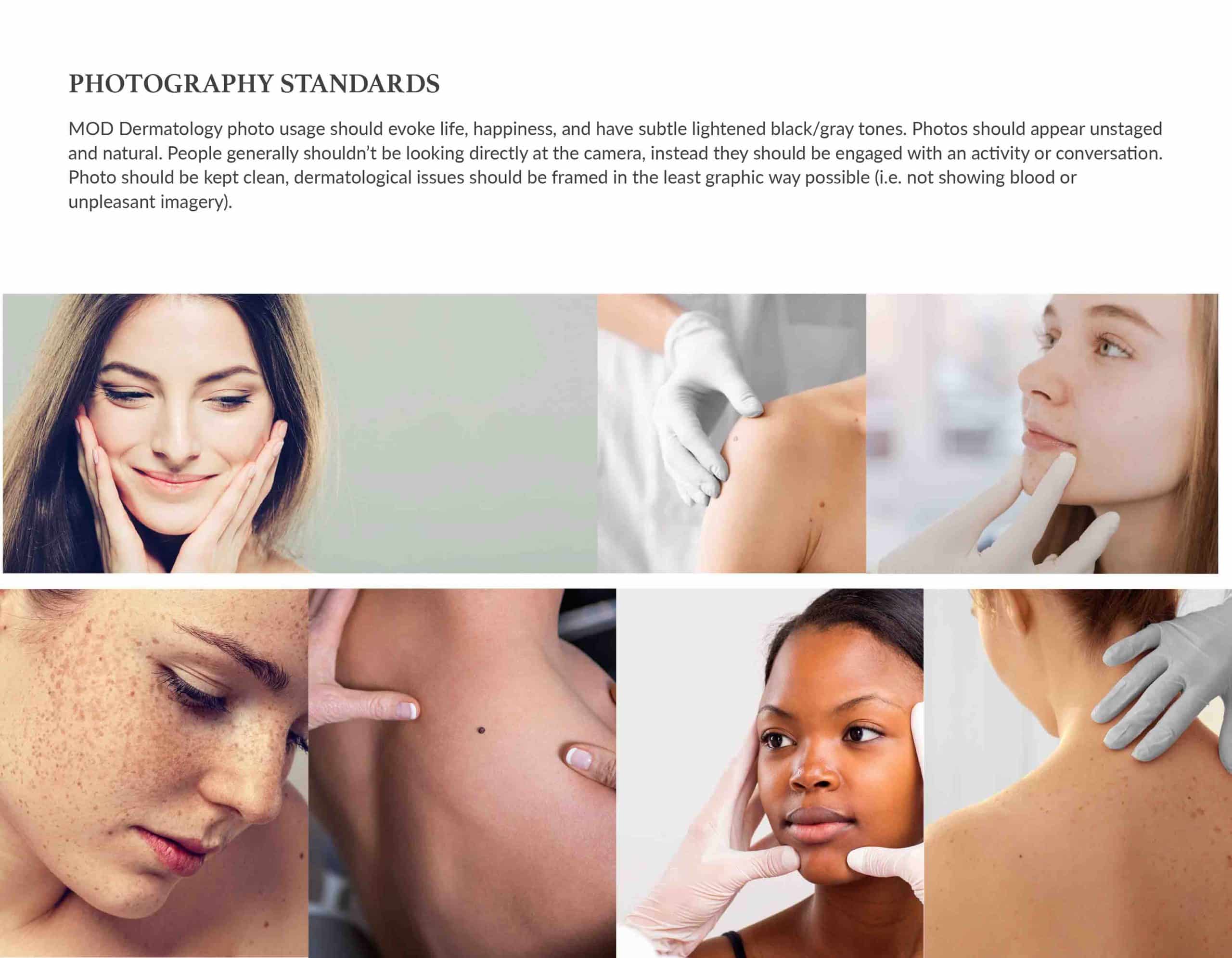 MOD Dermatology Brand Guide - Photography