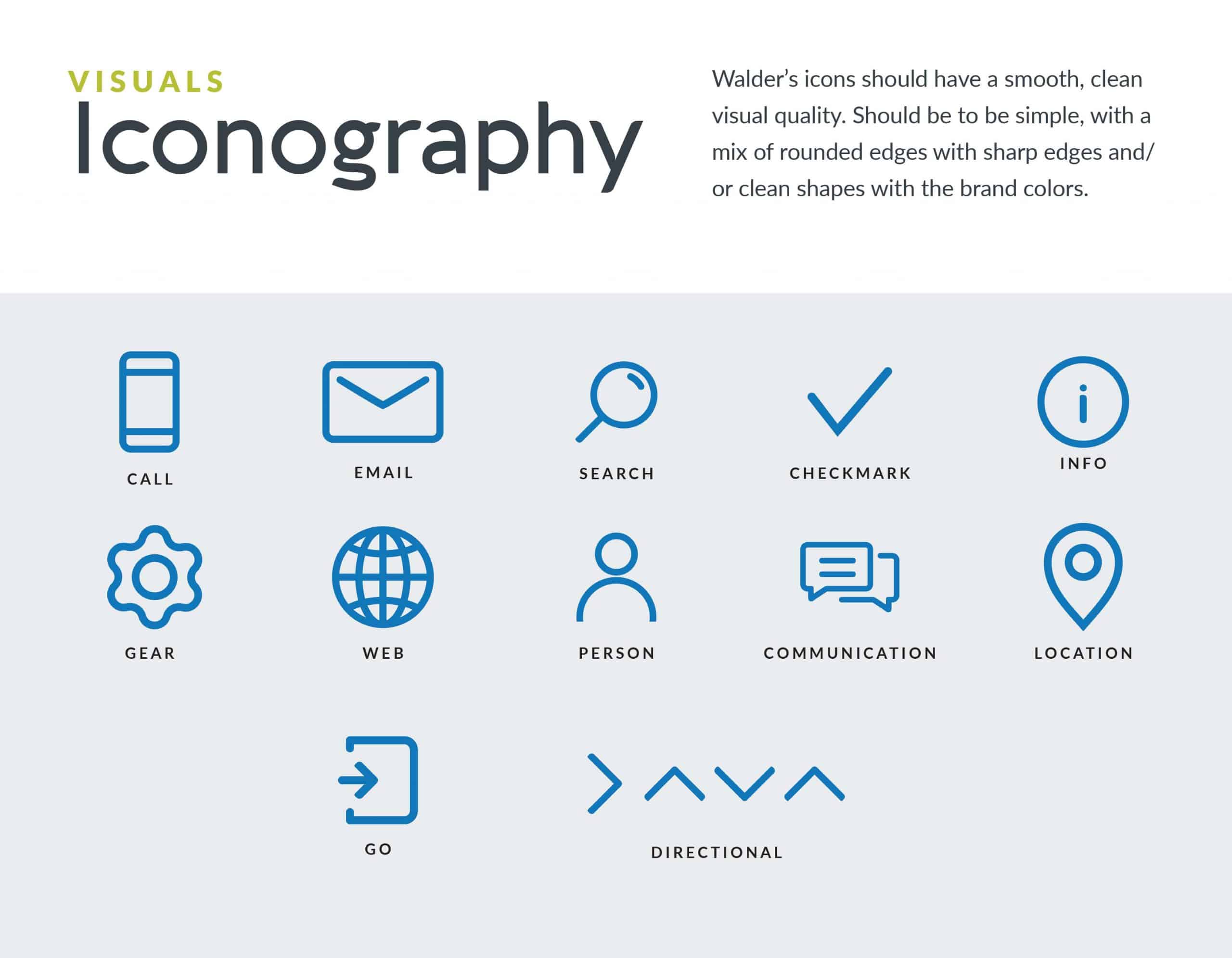 Walder Foundation Products Brand Guide - Iconography