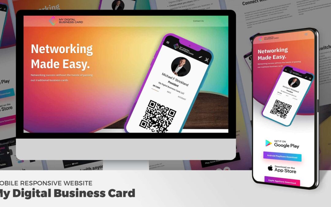 My Digital Business Card Mobile Responsive Website